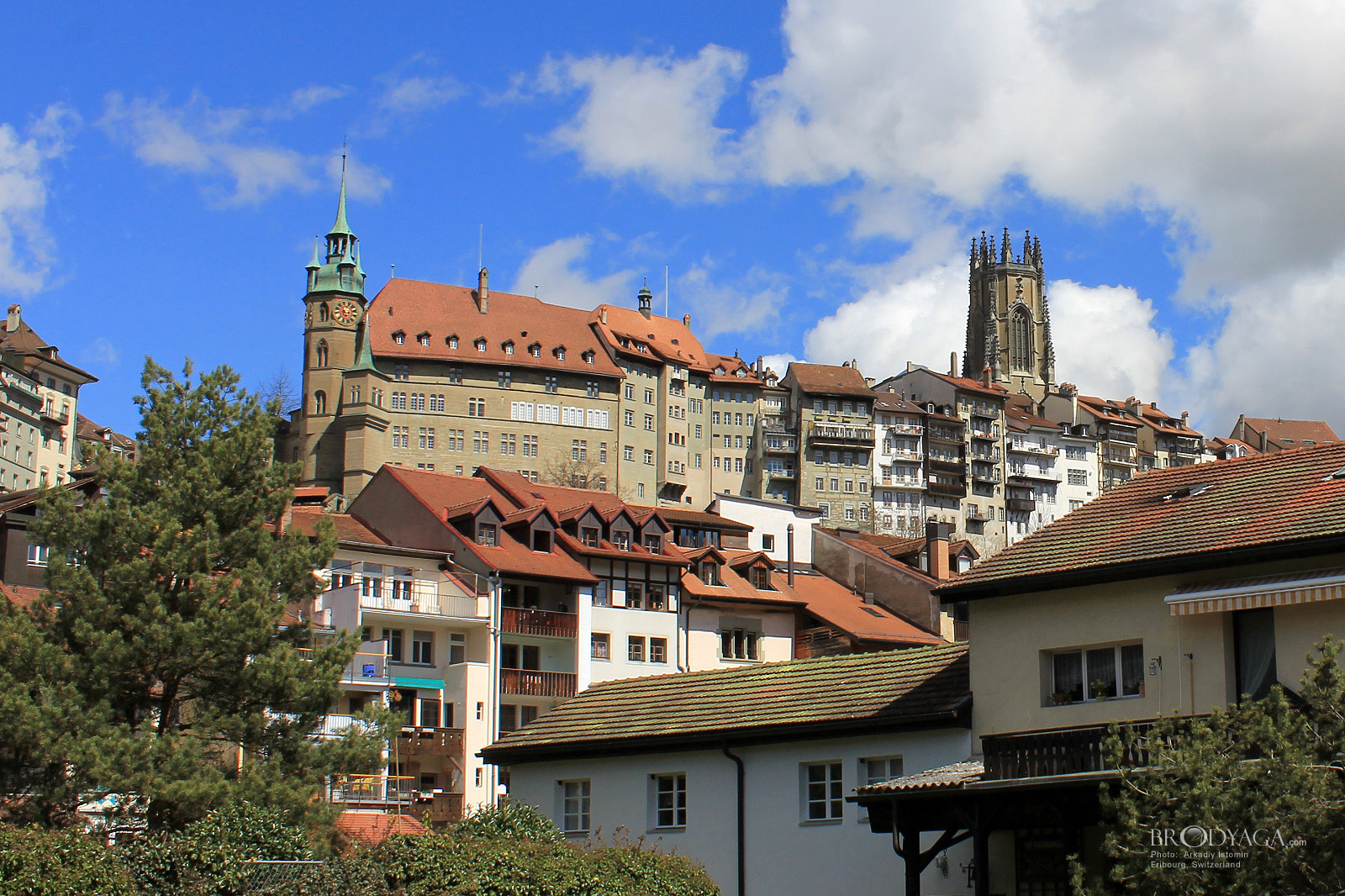 View to Hotel de Ville - Fribourg state parliment